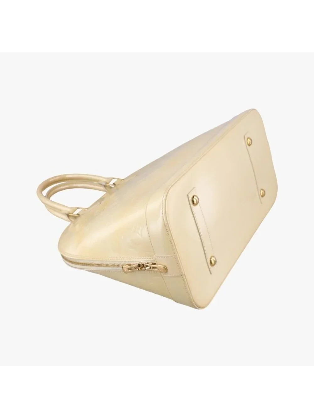 Louis Vuitton Alma GM Blanc Corail Vernis Handbag